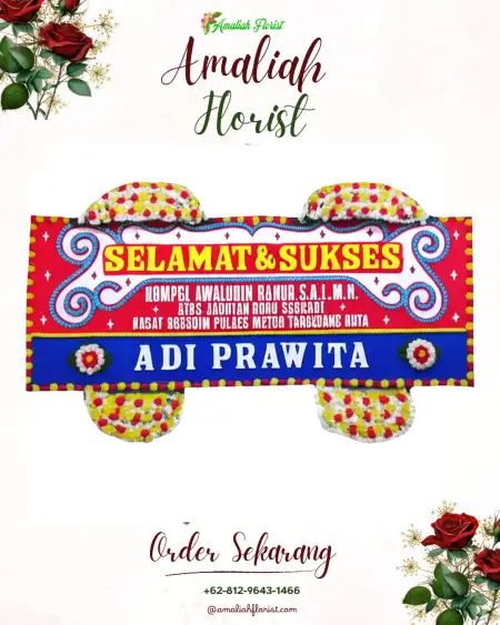 Papan Bunga Ucapan Selamat Wage