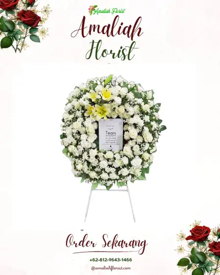 Krans Bunga Duka Wage